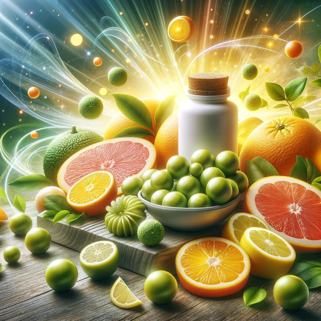 Vitamin Bottle with Citrus and Amla Extracts