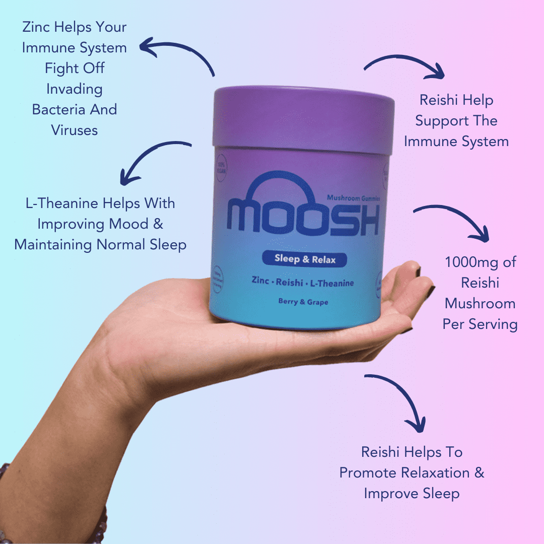 Reishi Mushroom & L-Theanine for Sleep & Relax